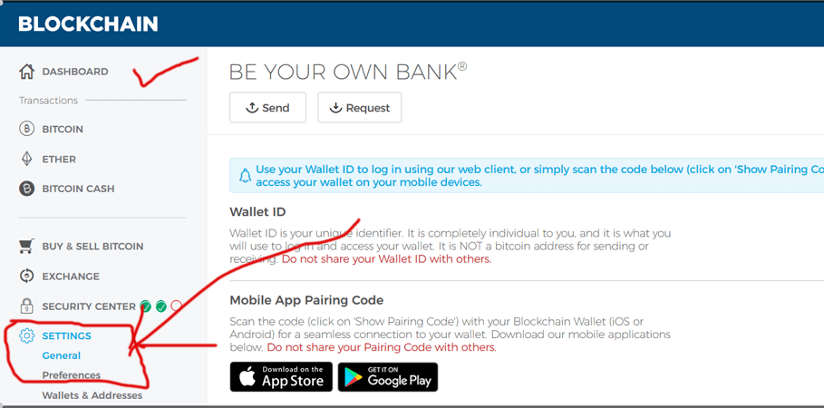 Bitcoin blockchain wallet