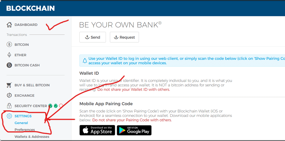 blockchain login wallet