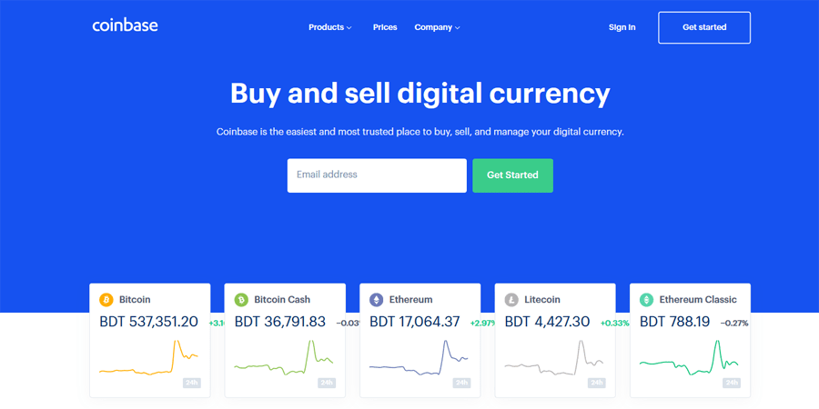 Coinbase Cryptocurrency Exchange