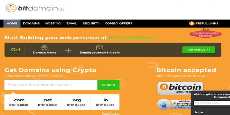 buy domain payment bitcoin
