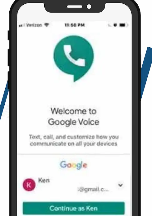 log in to your Google Voice account