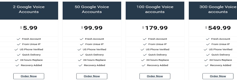 google voice buy site with packages