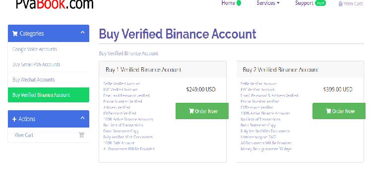 Buy Verified Binance Account from PvaBook